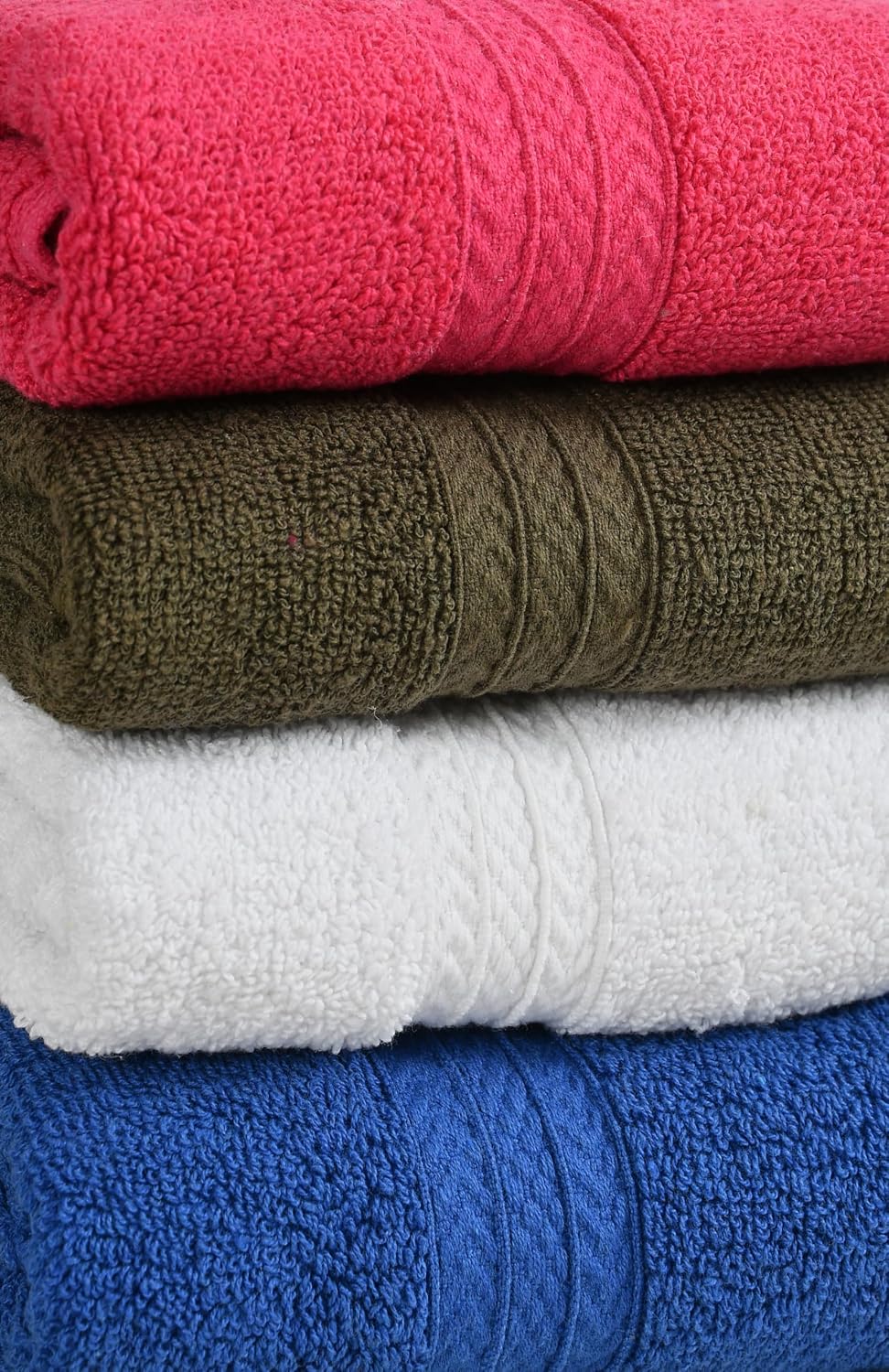 Pure Cotton Hand Towel 800 Gsm | Luxury Towels For Home, Sports & Kitchen | Multicolor (Set Of 4)