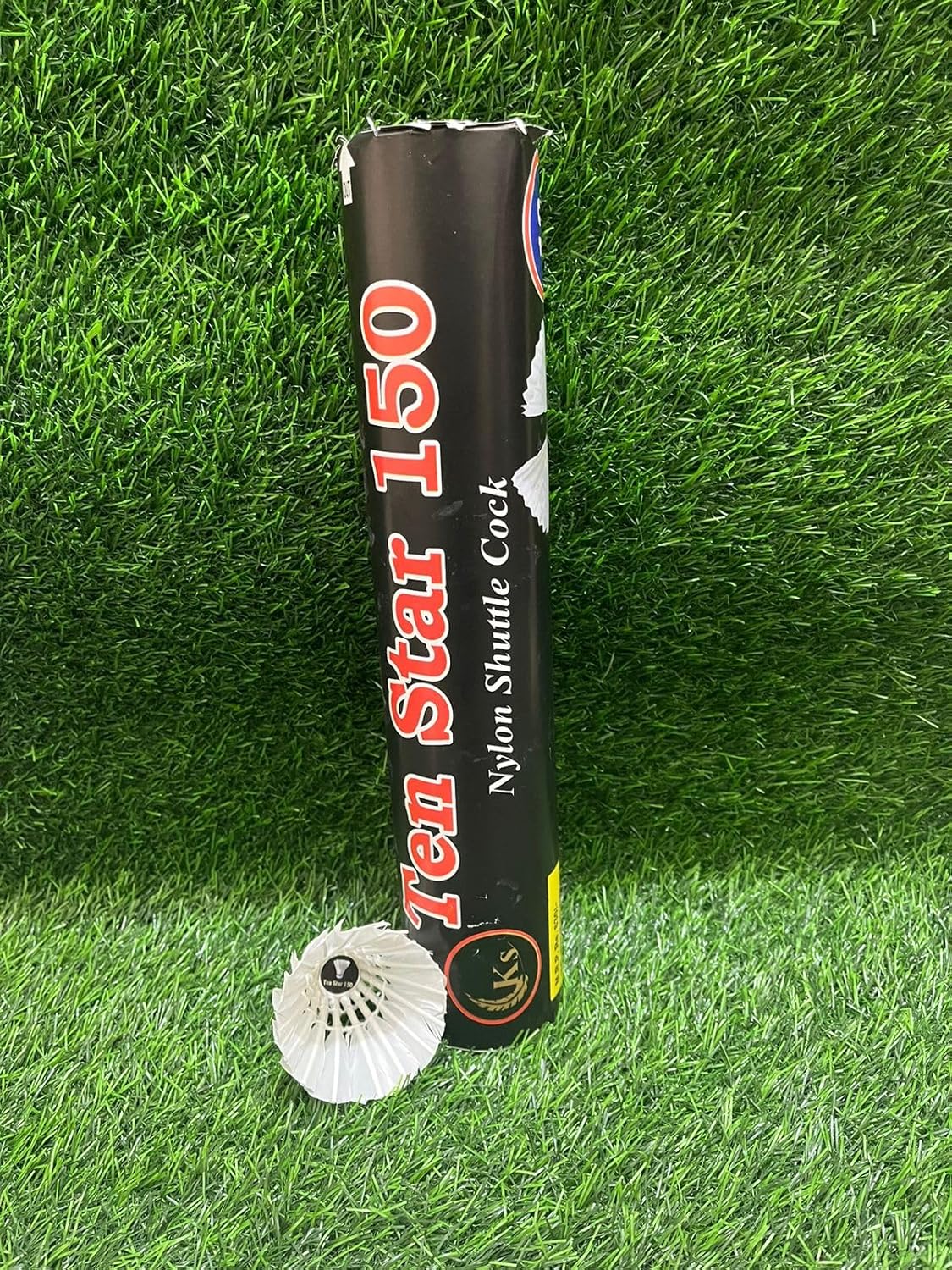 Ten Star 150 Premium White Feather Badminton Shuttlecock For Indoor And Outdoor | Pack Of 10 , With Heavy Cork And Excellent Flite For Beginner