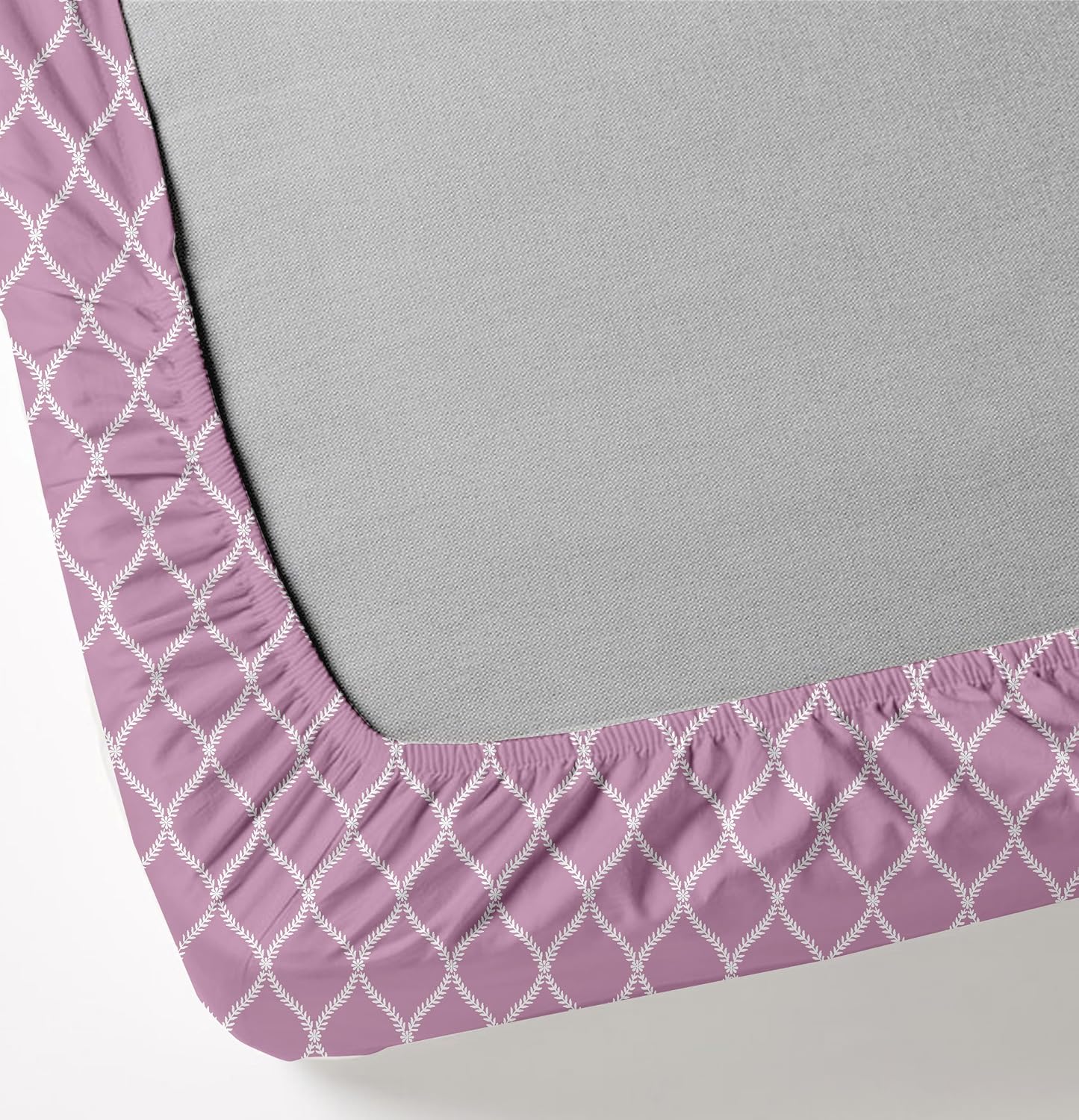 King Size Fitted Bedsheet With 2 Large Pillow Covers - 108 X 108 Inches, Pink | Soft, Breathable & Durable | Wrinkle Resistant