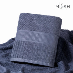 Mush Bamboo Bath Towel | Popcorn Weave 450 Gsm Large Towel For Men & Women | 3x Softer & Absorbent Than Cottton