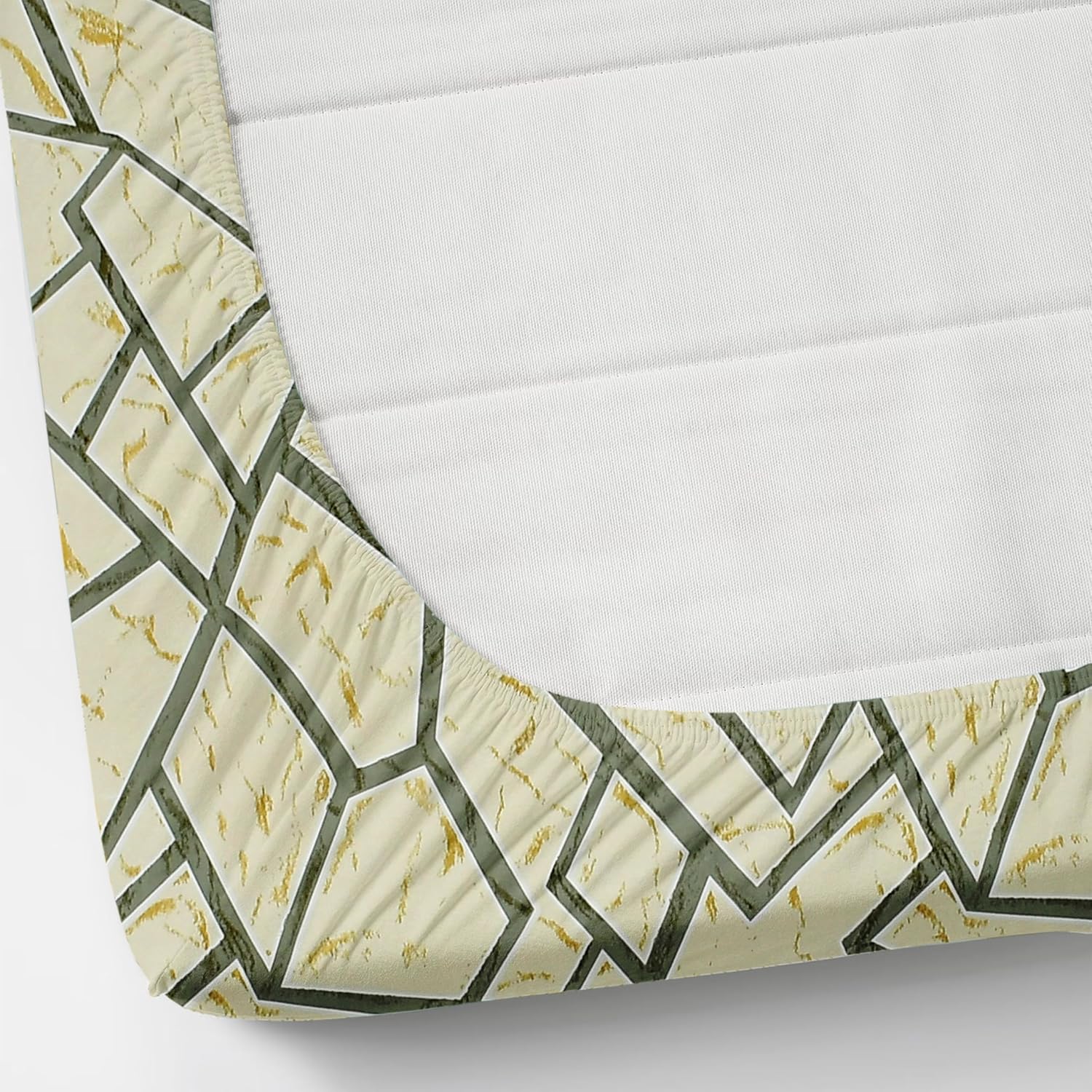 1 Single Bedsheet With 1 Pillow Cover - All Around Elastic Fitted | 100% Premium Fabric Is Lightweight, Soft & Comfortable | Size 36 X 72 X 8 Inches, Cream