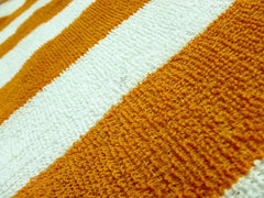 Abisas XXL Large Cotton Terry Bath Towel 400 Gsm | Big Turkey Cotton Absorbing Quick Drying Quality Terry Bath Towel (Yellow & White Stripes)
