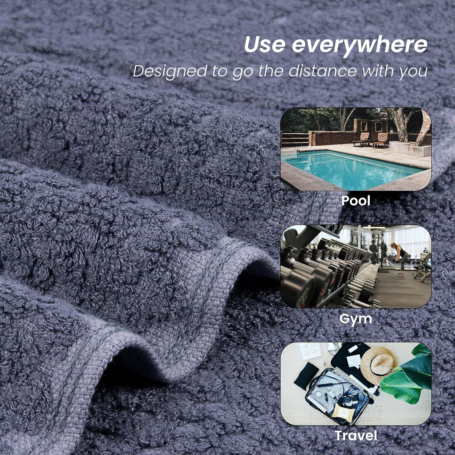 Mush Bamboo Bath Towel | Popcorn Weave 450 Gsm Large Towel For Men & Women | 3x Softer & Absorbent Than Cottton
