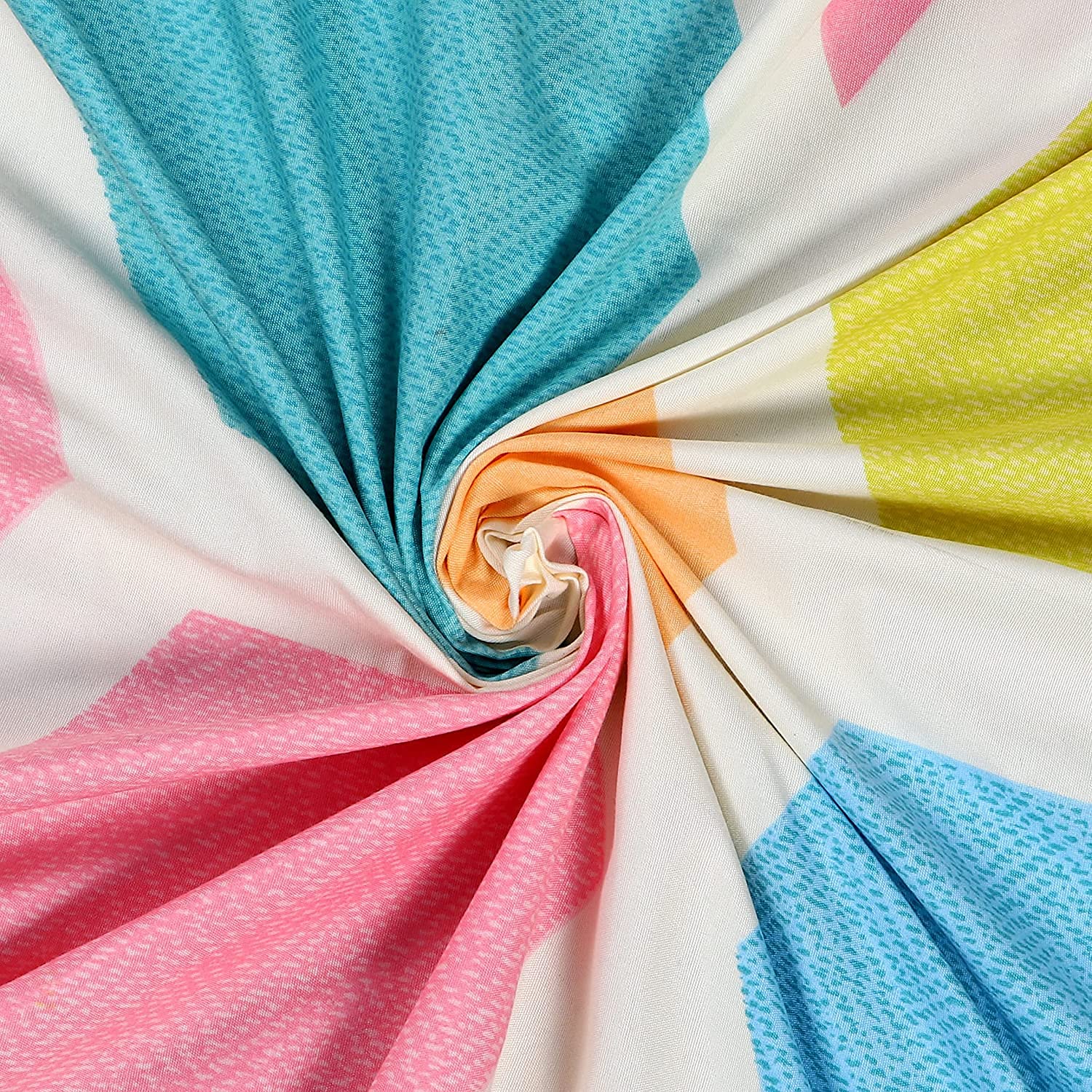 Flat Single Bedsheet With 1 Pillow Cover & Single Comforter - 60 X 90 Inches, Multicolor | Soft & Durable For Everyday Use - All Season Comfort