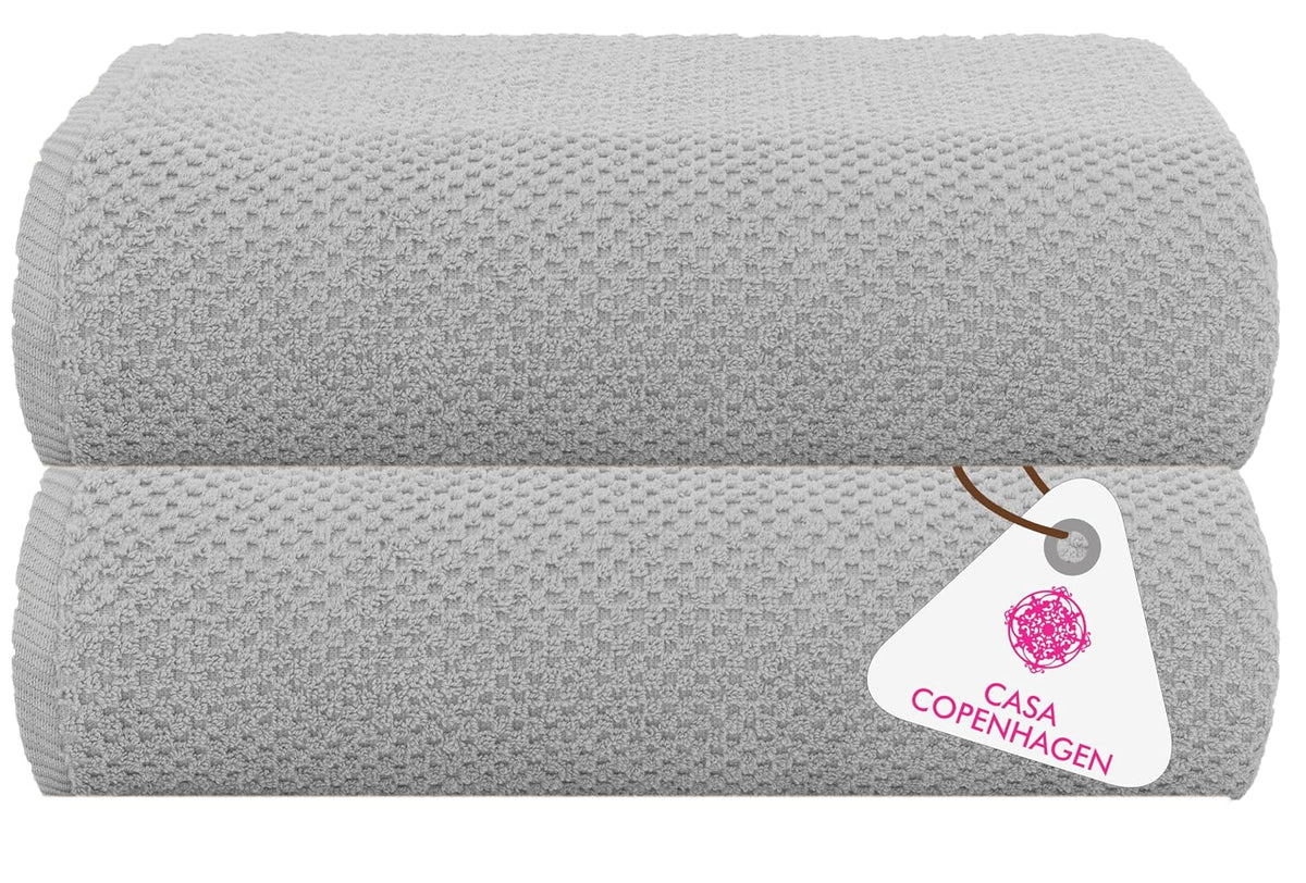 Casa Copenhagen Egyptian Cotton Exotic Hand Towel 400 Gsm (P Grey Violet)- 2 Pcs