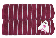 Casa Copenhagen Egyptian Cotton Exotic Hand Towel 400 Gsm (Es Burgundy)- 2 Pcs