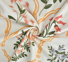 Printed Double Bedsheet With 2 Pillow Cover - 72 X 78 X 6 Inches, Multicolor | All Around Elastic Fitted Bedsheet | Super Soft Polycotton With 200 Thread Count