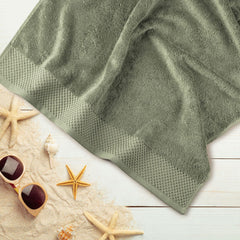 Spread Spain Bath Towels 800 Gsm | Micro Modal Large Size Super Absorbent & Soft Bath Towel (Green)