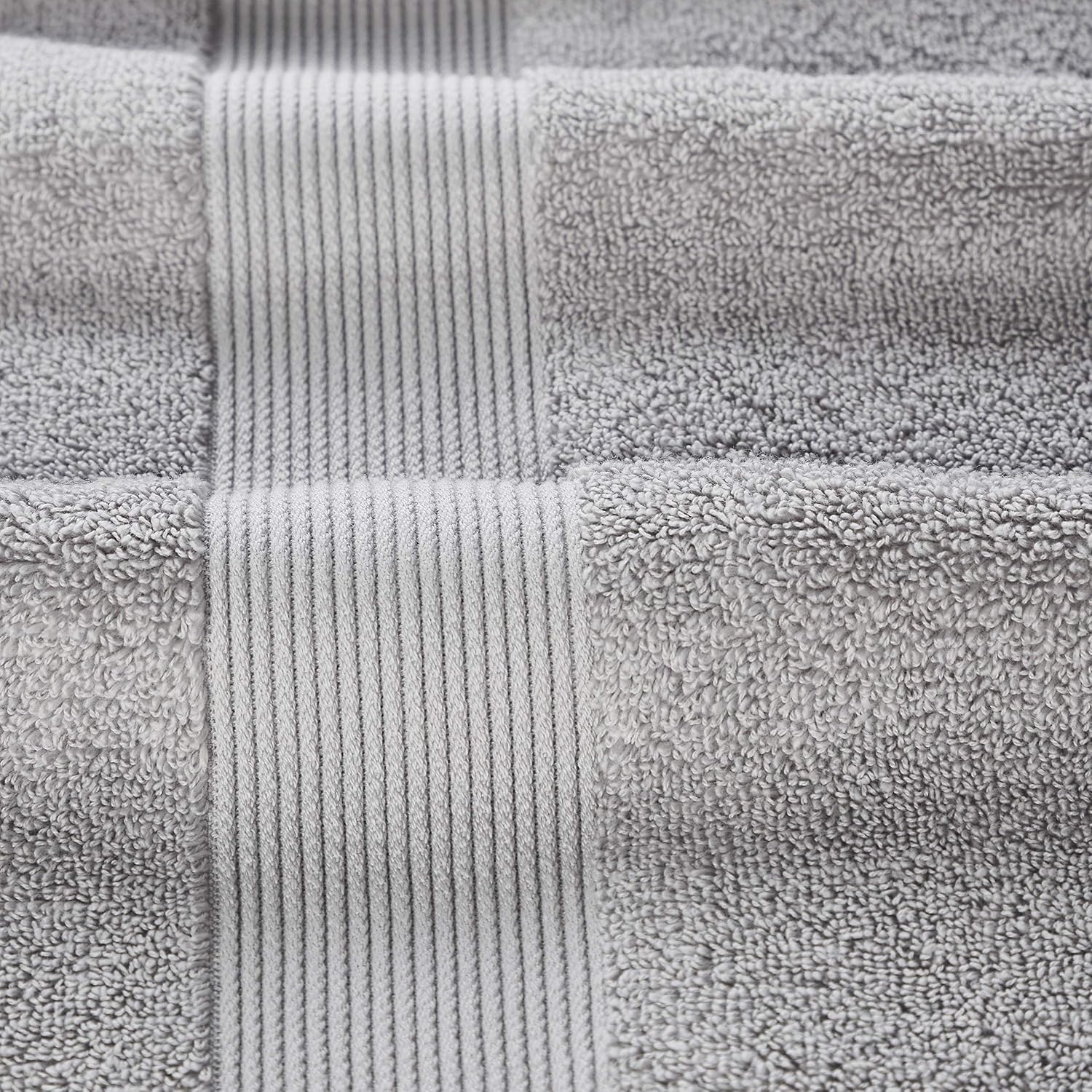 Senses By Riba Cotton Towel Bath, Hand & Wash 703 Gsm | All Cotton Zero Twist Premium Hotel & Spa Quality Highly Absorbent | Pack Of 6 (Alloy)