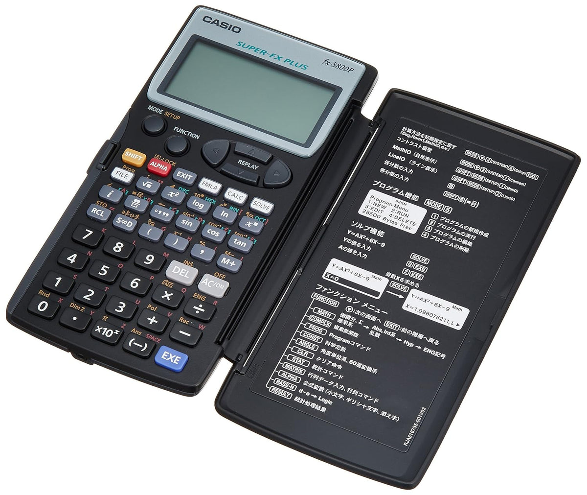 Casio FX-5800P Scientific Programmable Calculator | Pocket Size Calculator - 40 Scientific Constants & 128 Built-in Formulas