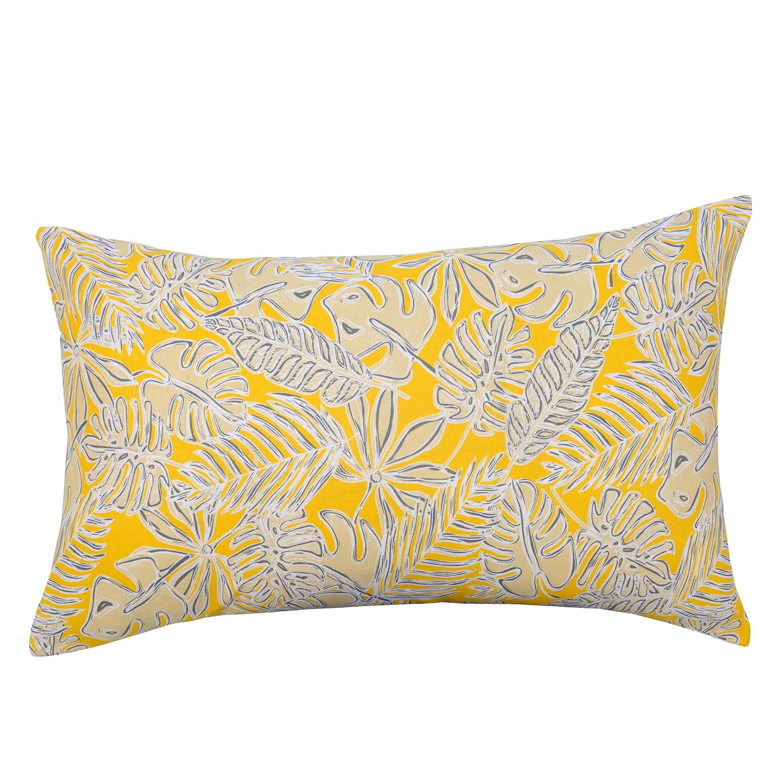 Grey & Yellow Single Size Bedsheet With 1 Pillow Covers - 55 X 88 Inches | Cotton Bed Sheets Are Easy To Wash And Maintain At Home