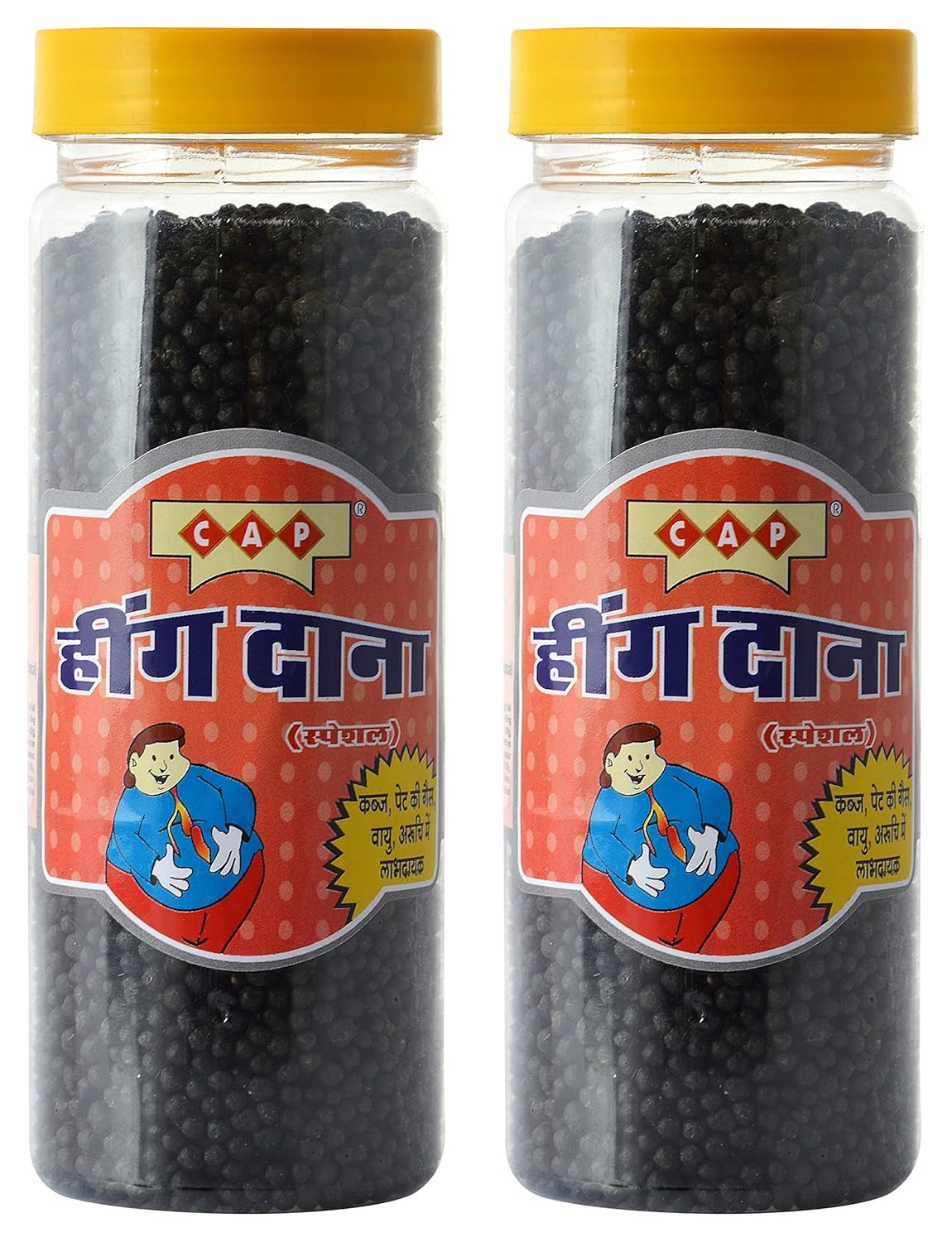 C A P Hing Dana 500gm, (250gm *2) | Digestive Tasty Hing Goli | Jar Pack