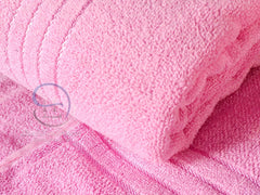 Lush Haven Decor Large Bath Towel 500 Gsm | 100% Pure Cotton Full Size Xxxl Ultra Soft (Pink)