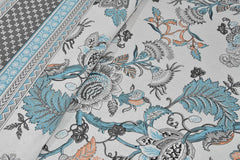 Traditional Rajasthani Design Bedsheet With 2 Pillow Covers - 90 X 108 Inches, Multicolor | Color Fade Resistant & Shrinkage Resistant For All-Season Use