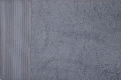 Casa Copenhagen Egyptian Cotton Pleates 1 Pcs Large Bath Towel 500 Gsm (Feather Grey)