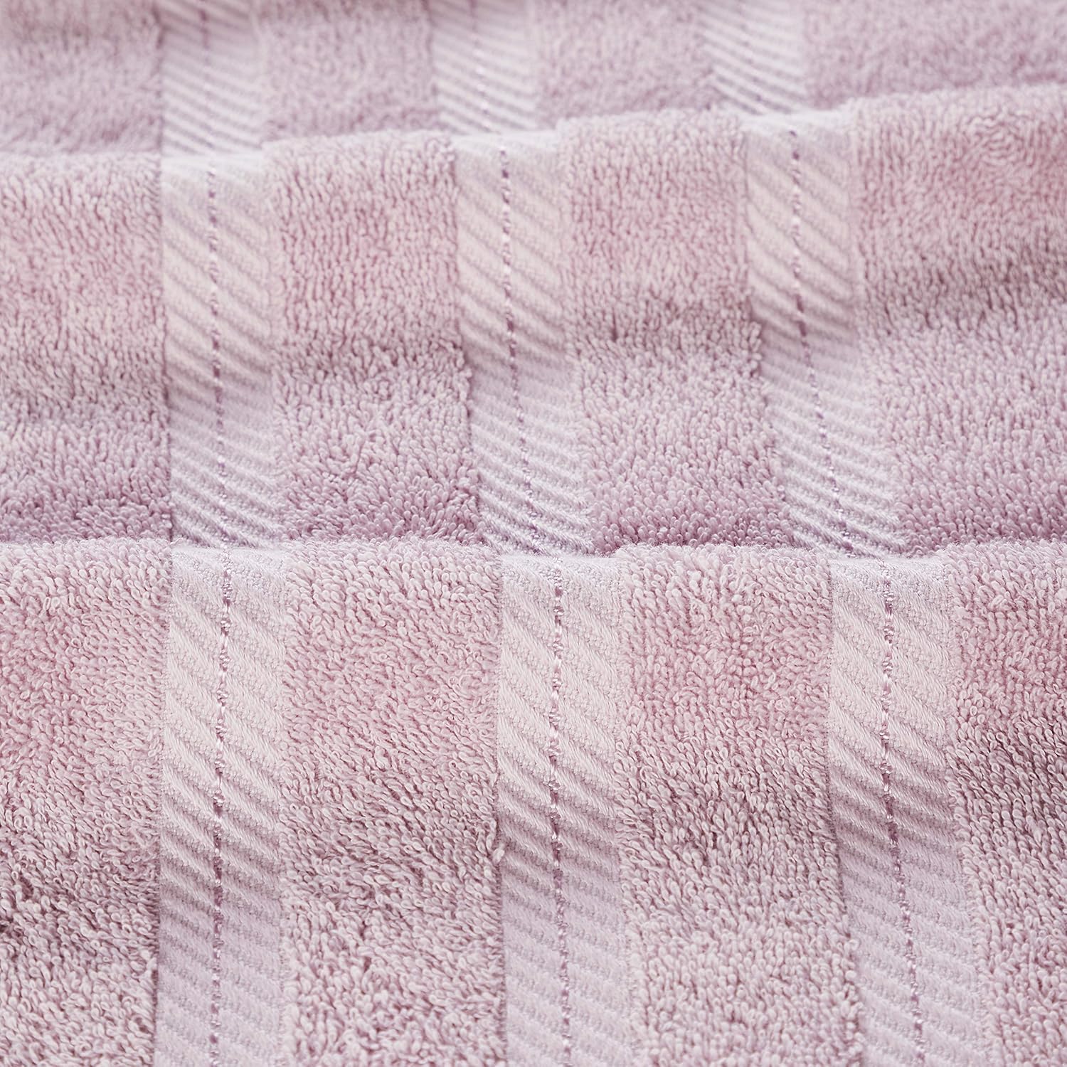 Senses By Riba 2 Bath + 2 Hand + 4 Face Cloths Towel 1.6 Kg (Pink) - Pack Of 8