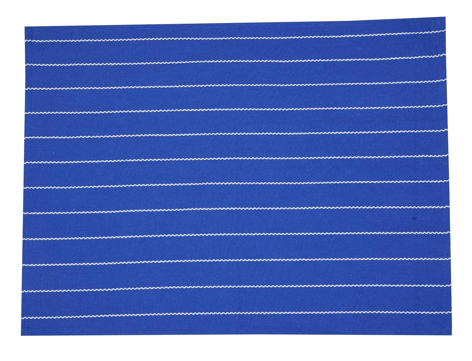 Crazyweaves Crazy Weaves Cotton Hand Towel 400 Gsm | Lunch Box Towels Daily Use 100% Pure Cotton Towel | Pack Of 4 (Blue Dobby)