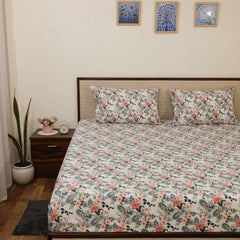Microfiber Single Bedsheet With 2 Matching Pillow Cover Set Light Weight & Durable Bedsheets | 68 X 90 Inch, Multicolor - Perfect For All Season Comfort