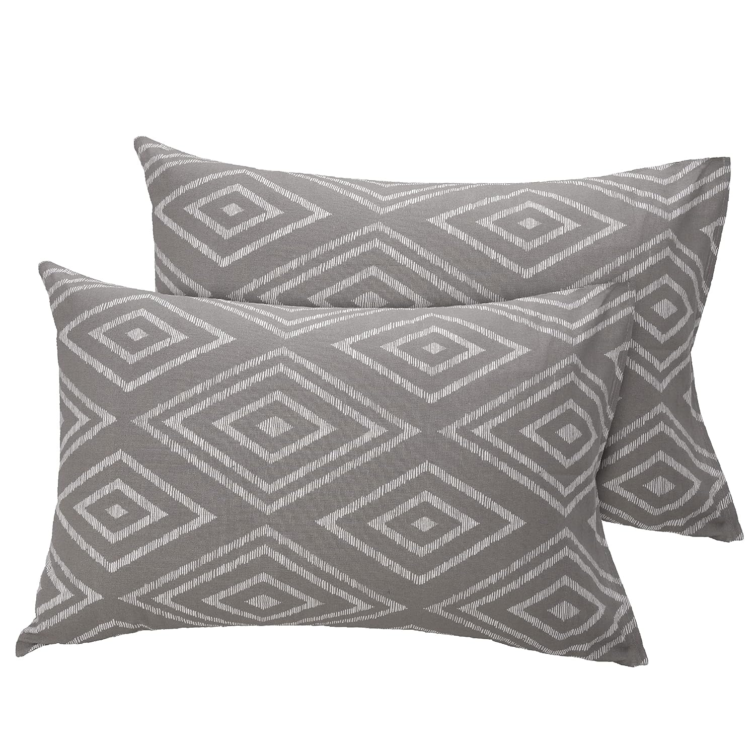 Super King Size Bedsheets 108 X 108 Inches With 2 Pillow Covers, Taupe | Lightweight & Breathable Cotton Bedsheet