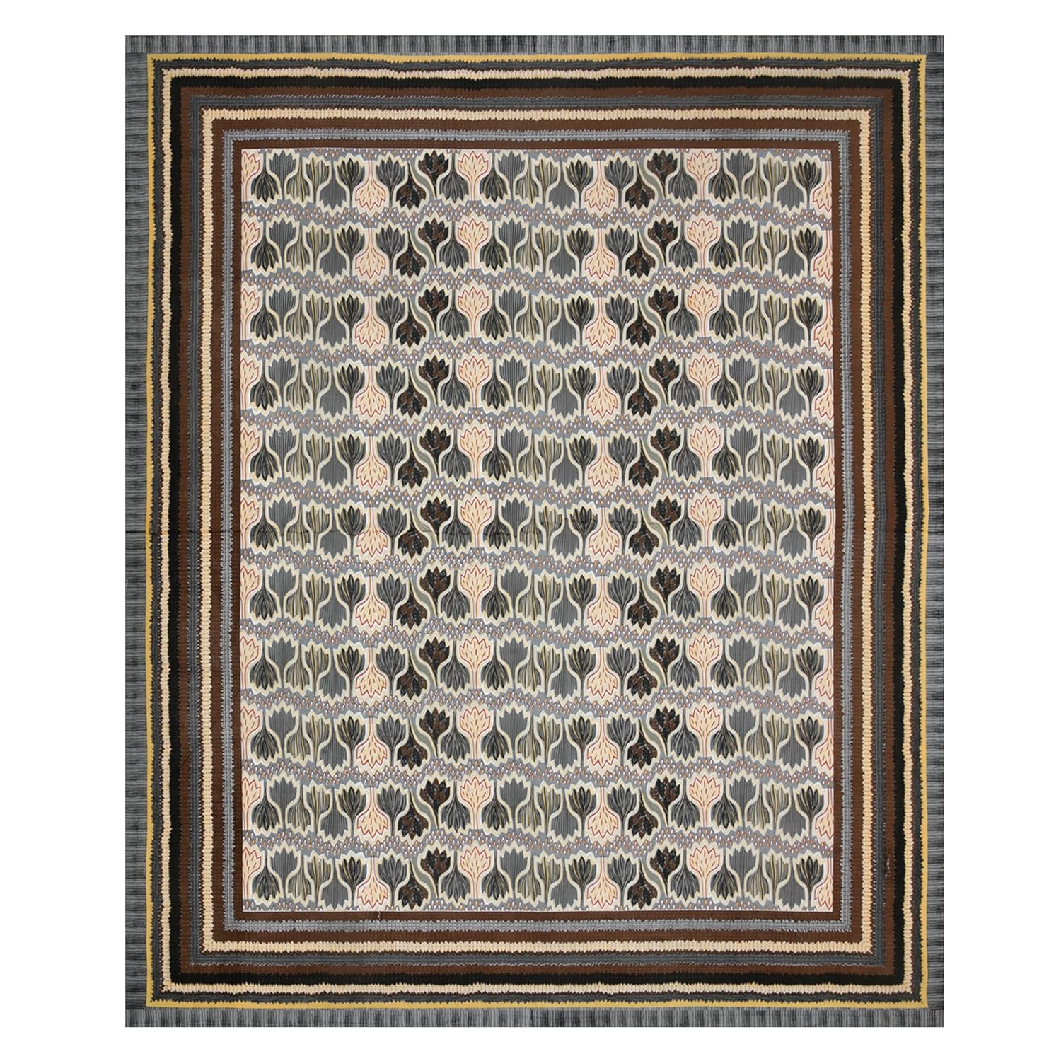 Traditional Rajasthani Cotton Bedsheet For King Size With 2 Matching Pillow Cover | 90 X 108 Inches, Beige & Brown | Soft & Comfortable Fabric