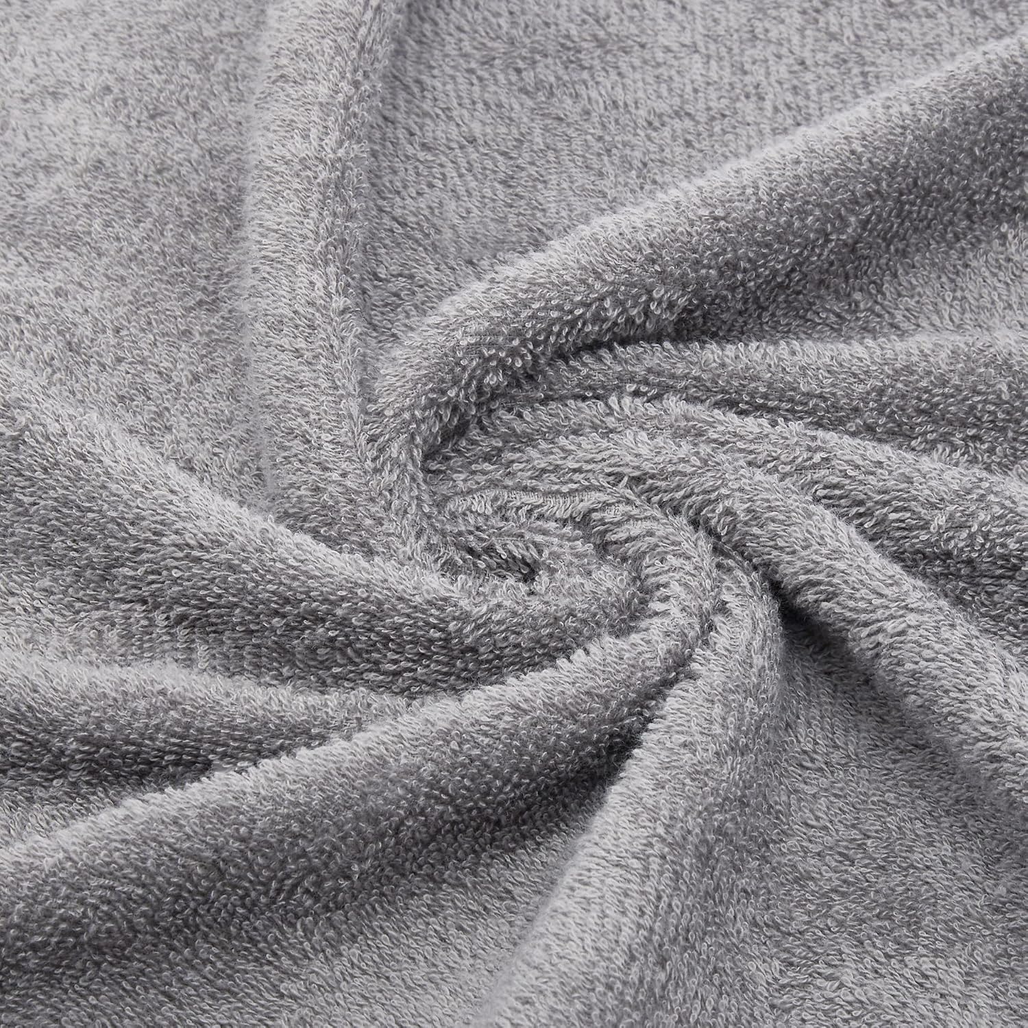 Welspun 100% Cotton Quik Dry Bath Towel 380 Gsm | High Absorbency Super Soft, Fast Drying Bath Towels | Large Size Bath Towel For Men & Women (Grey)