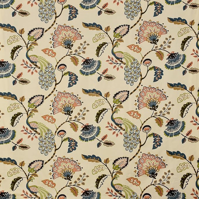 Premium Feel Cotton Bedsheets All Around Elastic Fitted For Double Bedsheet - Size 60 X 78 Inches, Beige | Beautiful Print & Luxury Look Bedsheet