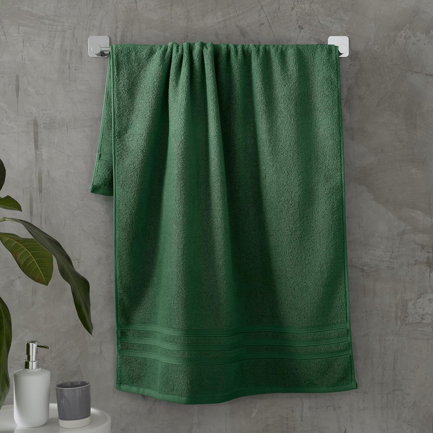 Lavone Premium 100% Cotton Zero Twist Bath Towel 550 Gsm | Ultra Soft & Absorbent Towels For Men & Women Quick Dry Bath Towel (Green)