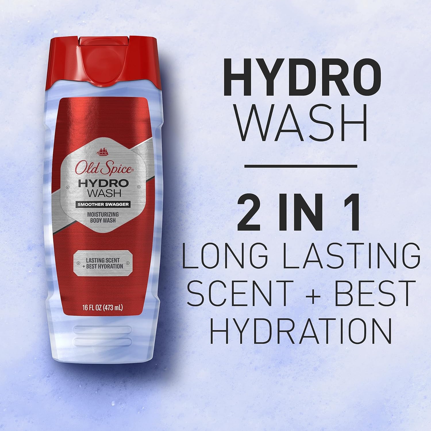 Old Spice Hardest Working Smoother Swagger Hydro Body Wash For Men, Brown 473ml 16 Fl.oz.