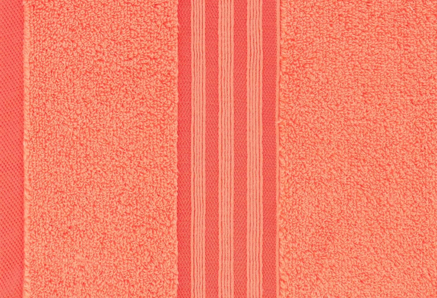 Casa Copenhagen Egyptian Cotton Zero Twist 1 Pcs Large Bath Towel 500 Gsm (Malibu Peach)