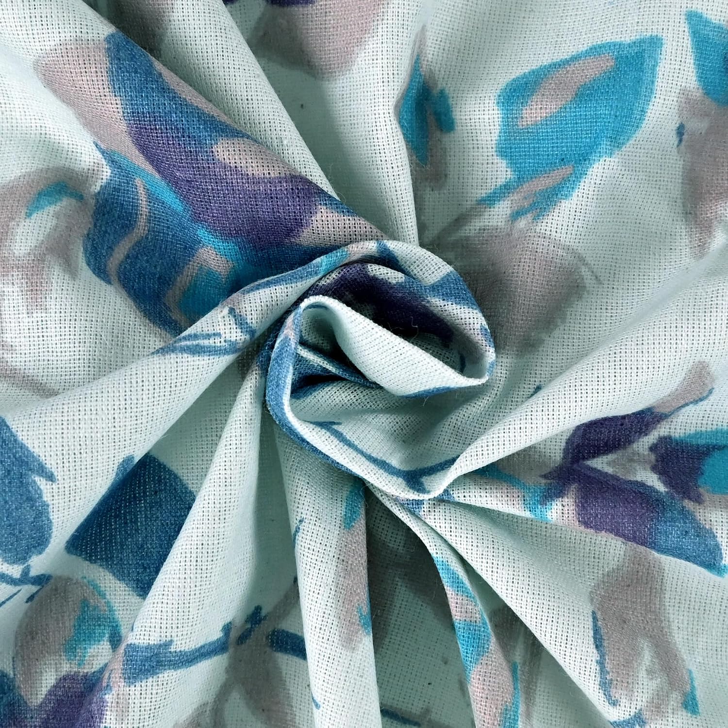 Cotton Double Bedsheet With 2 Pillow Covers - 87 X 100 Inches, Lavender Blue | Smooth & Comfortable For Daily Use - All Weather Coziness & Bedroom Style