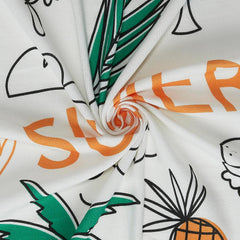 Haus & Kinder Babies Bath Towel 300 Gsm | Baby Bath Towel Cotton Baby Bath Towel Soft Towels Tropical Delight (Multcolor)