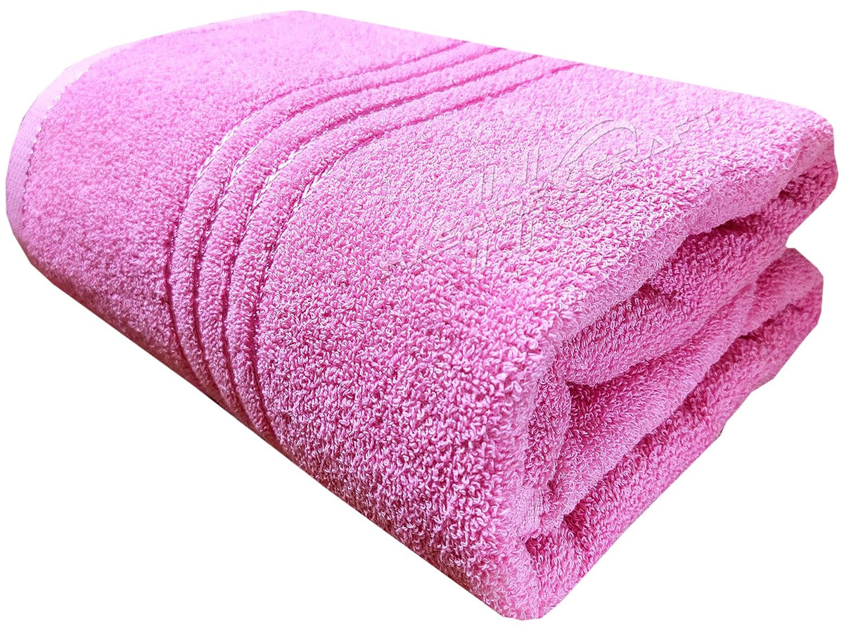 Hashirex Craft Men'S Pure Xxxl Cotton Bath Towel 650 Gsm (Pink)