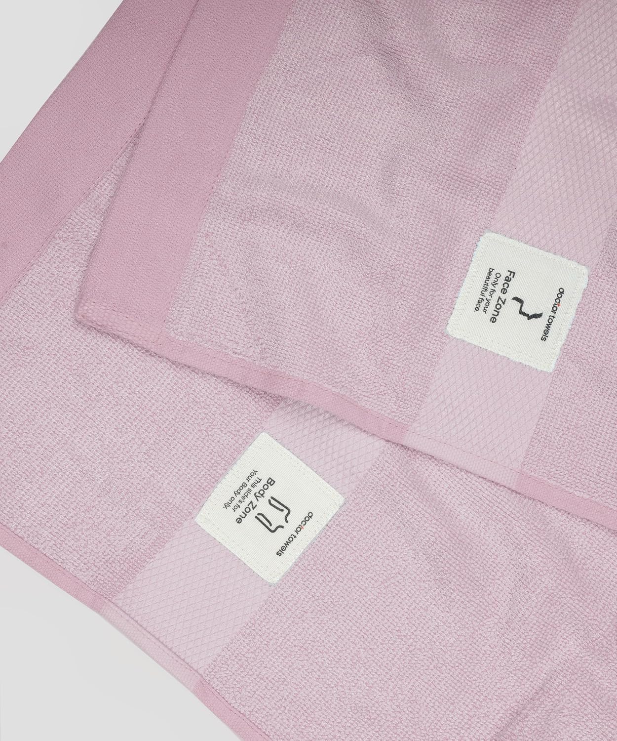 Doctor Towels World'S First Banana Terry Bath Towel 500 Gsm | Australian Formulated Antibacterial-Treated, Dual-Side For Face & Body, High Absorbent, Odor Free, Super Soft (Barely Pink)