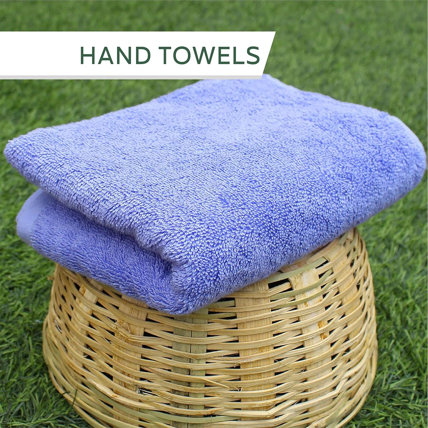 Heelium Bamboo Hand Towel 600 Gsm | Ultra Absorbent & Anti-Bacterial 3x Softer Than Cotton Towels | Pack Of 2 - Peach, Iris