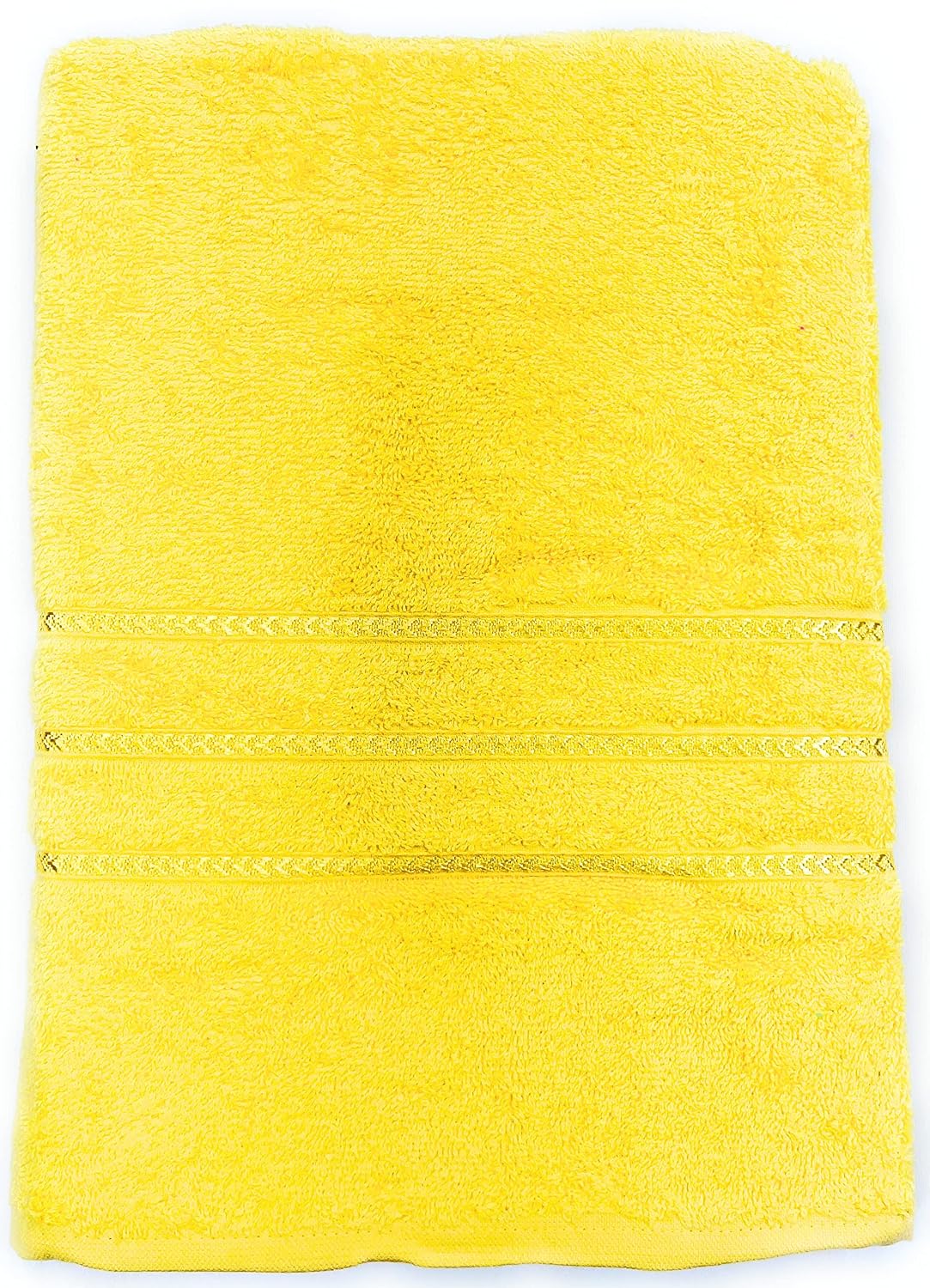 Bombay Dyeing Flora Large Size Bath Towel 500 Gsm (Yellow)