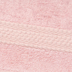 Akiko Home 100% Bamboo Face Towel 500 Gsm | Quick Dry, Super Soft, Anti Bacteria, Fast Absorbent, Eco Friendly, Hypoallergenic, Odor Resistant Face Towel | Pack Of 4 (Pink)