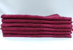 Bombay Dyeing Tulip 100% Soft Cotton Hand Towels 1200 Gsm (Mahroon) - Set Of 6