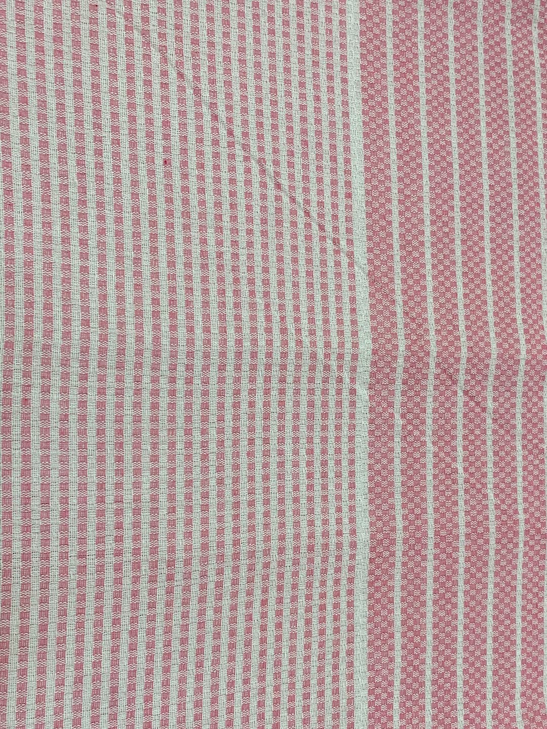 Athom Living Premium Cotton Light Weight Quick-Dry High Absorbent Cotton Bath Towel 250 Gsm, (Pink Stripes)