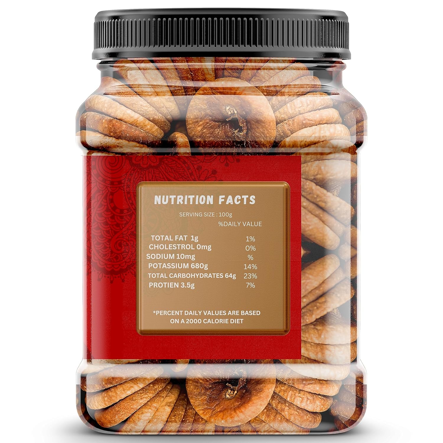 100% Natural Farm Fresh Anjeer Figs By Marwadi 1kg, | Healthy & Nutritions Rich Source Of Fibre Calcium & Iron Dry Anjeer Jar Pack | 35.2 Ounce