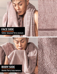 Damensch 100% Cotton Towel 200 Gsm | Super Soft Towels For Bath Large Size, Ultra Absorbent, Quick Dry Towel For Women & Men (Dusty Pink)