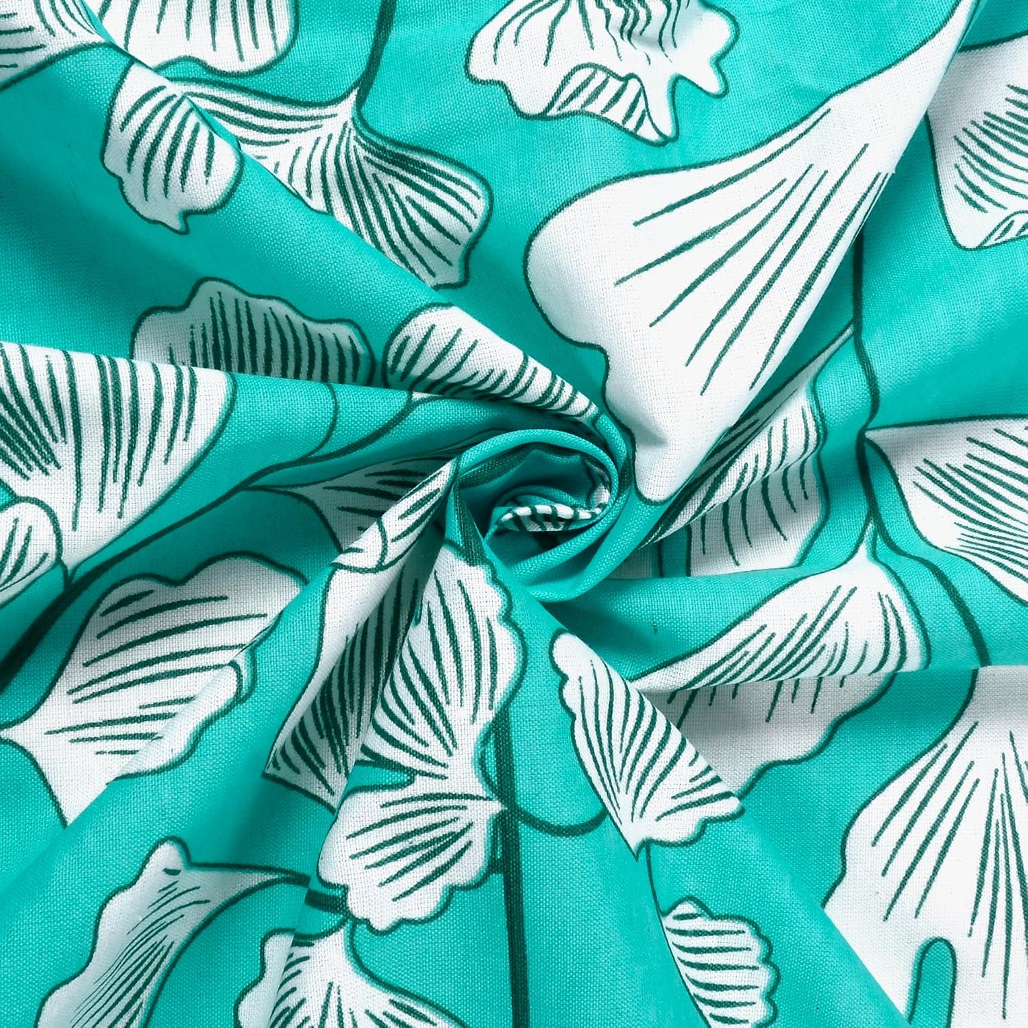 Bedsheet For Single Size Bed With 1 Pillow Cover - 57 X 87 Inches, Teal & White | Gifts For Wedding Or Anniversary, Surprise, Soft, Breathable, & Comfortable Bedsheet