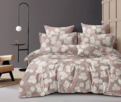 King Size Comforter With 1 King Size Flat Bedsheet & 2 Pillow Cover - (90x100 Inch) Rosy Brown | Perfect Gifts Set Wedding, Anniversary - 4 Pcs Bedding Set