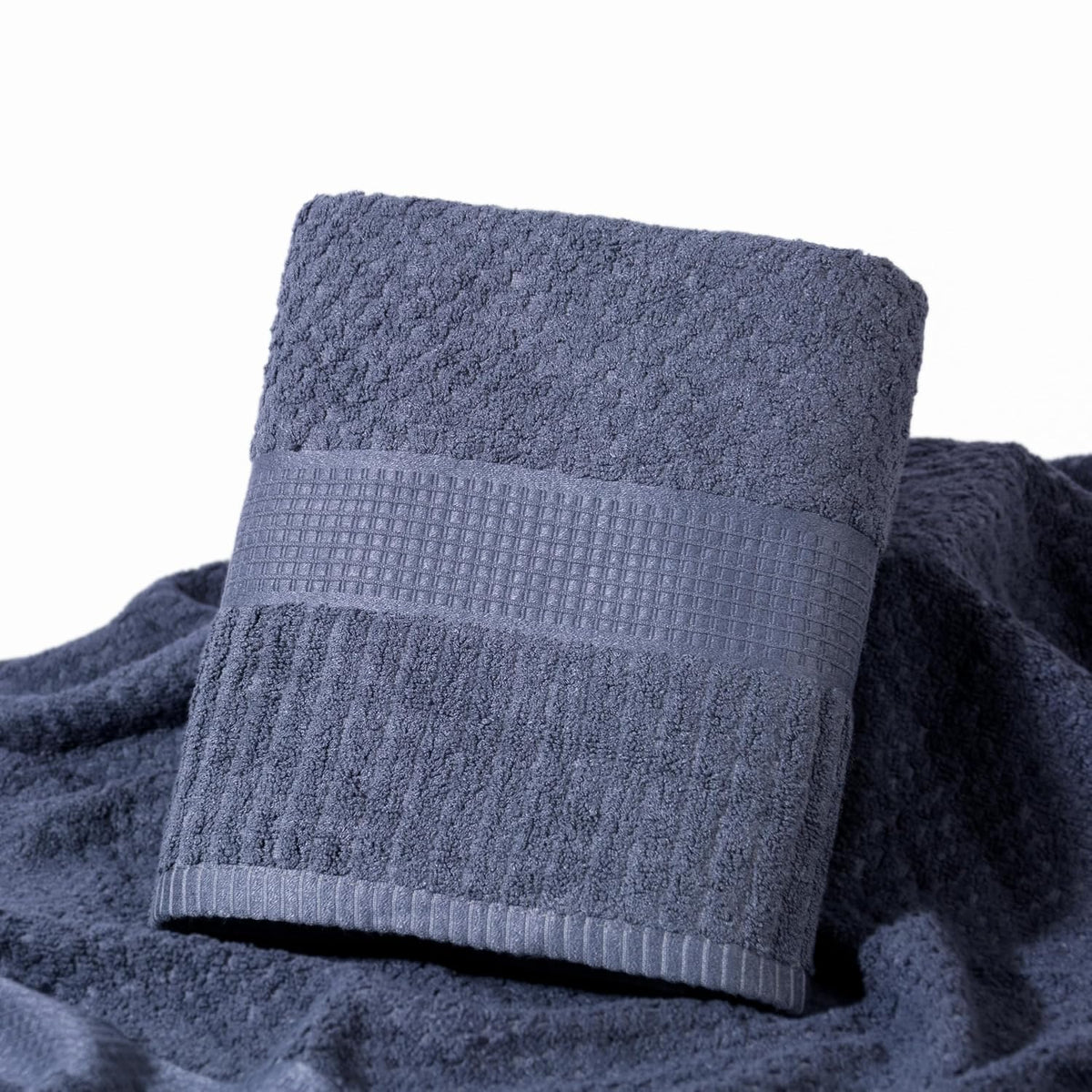 Mush Hearth & Haven Bamboo Large Size Bath Towels 450 Gsm | Bamboo Bath Towel Soft, Highly Absorbent & Quick Dry (Moon Grey) - Pack Of 1