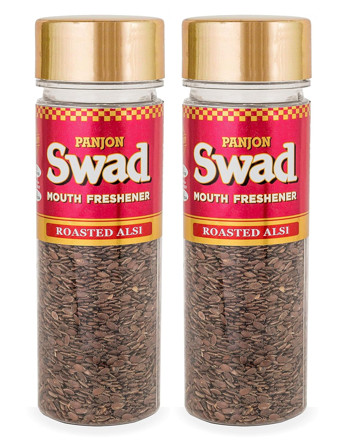 Panjon Swad Roasted Alsi Mukhwas 220gm, (110gm *2 Bottles)
