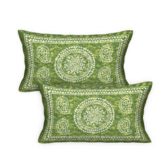 100% Cotton Jaipuri Bedsheet For King Size (90 X 100 Inches, Green) With 2 Pillow Covers | Perfect For Everyday Use, Guest Rooms, Or Gifting On Special Occasions