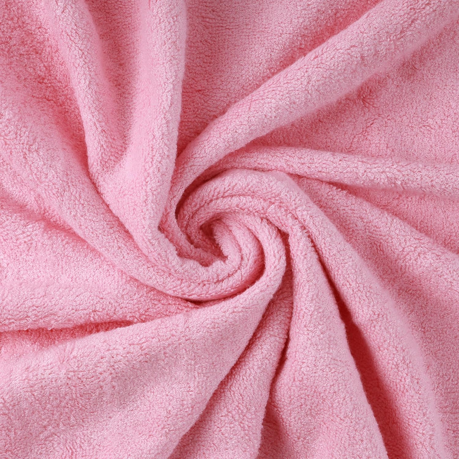 Bathriene 100% Bamboo Large Size Bath Towel 1200 Gsm | Luxury Bath Towel Highly Absorbent, Ultra Soft & Anti Microbial (Plush Pink) - Pack Of 2