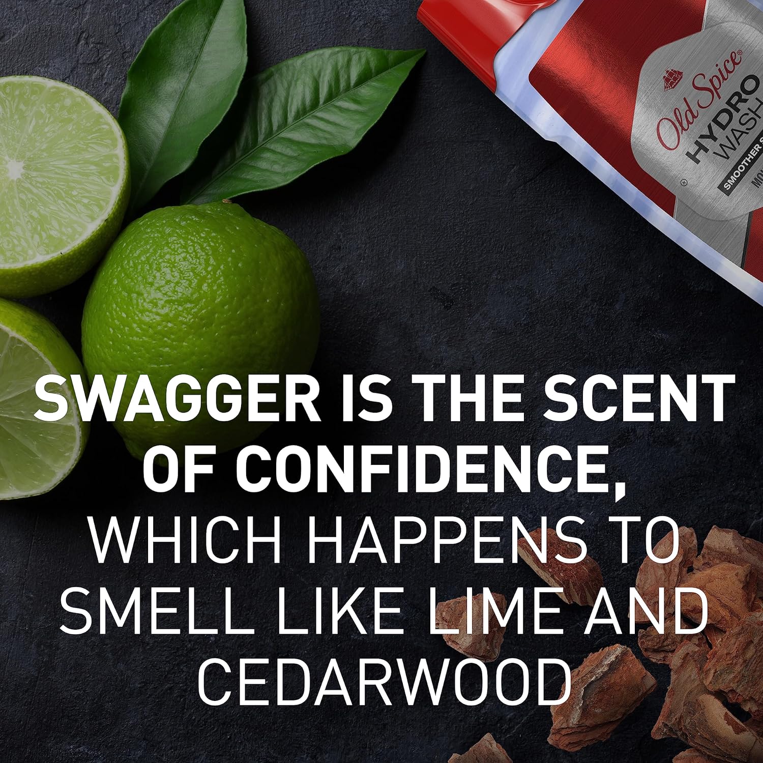 Old Spice Hardest Working Smoother Swagger Hydro Body Wash For Men, Brown 473ml 16 Fl.oz.