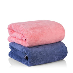 Sellsworld Microfiber Large Bath Towel 600 Gsm | Quick Dry Super Absorbent Bath Towel For Men & Women | Towel For Bath, Travel, Gym, Beach, Pool & Yoga (Blue & Pink)