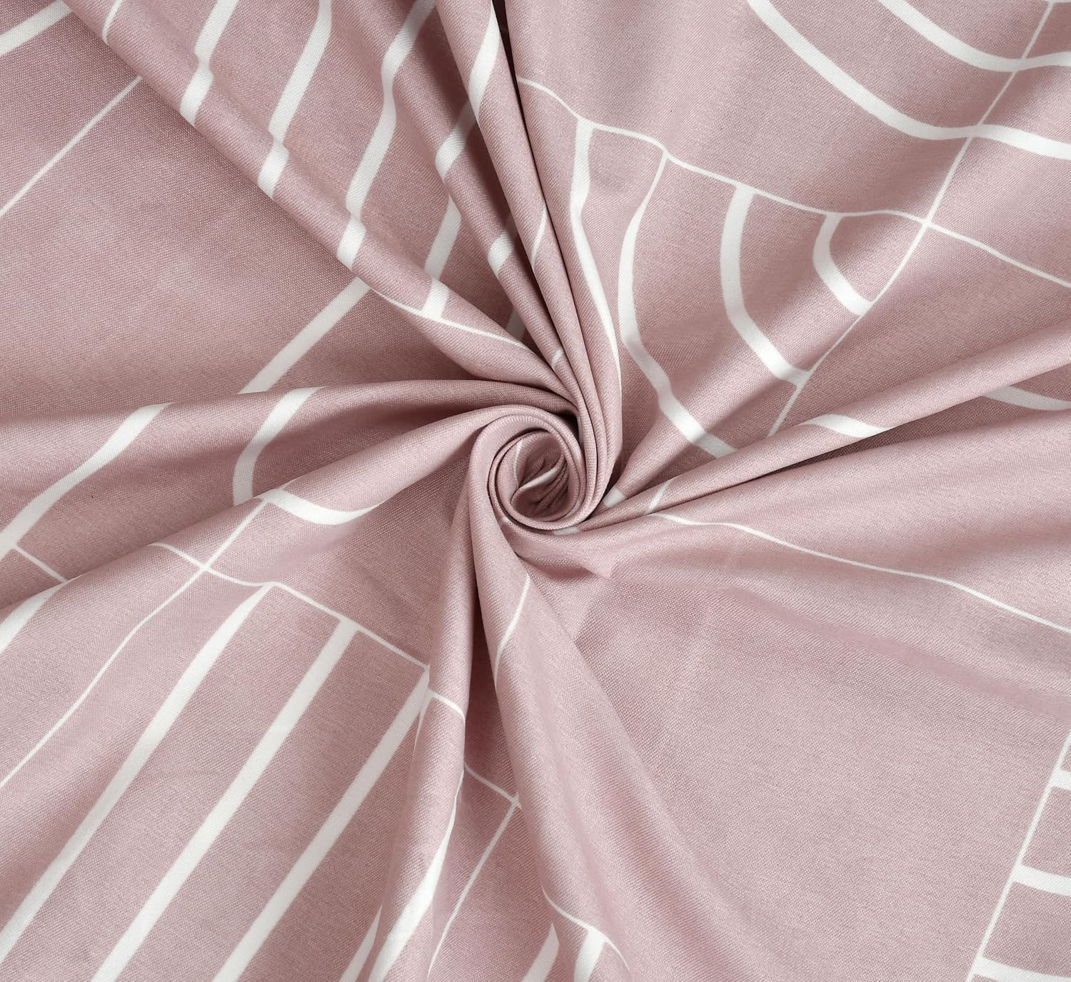 Glace Cotton Double Bedsheet For King Size With 2 Pillow Covers - 72 X 78 X 12 Inches, Pastel Peach | Long-Lasting & Durable | All-Season Comfort