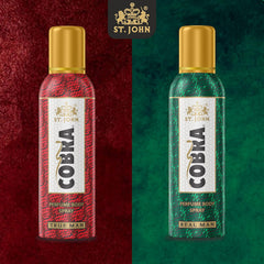 St.john Cobra Long Lasting Perfume Body Spray 200ml 6.7 Fl.oz. | Perfect Birthday Gift Set For Boyfriend